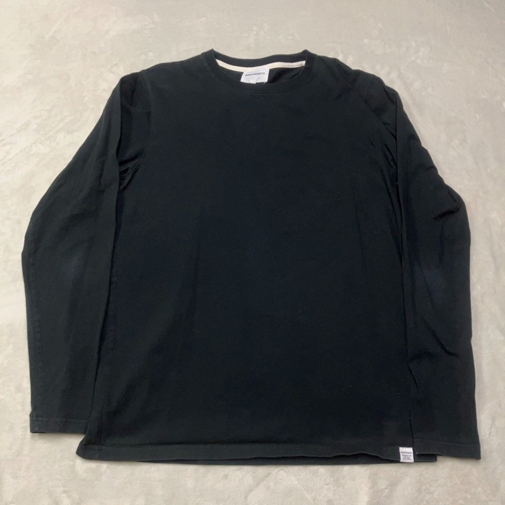 Norse Projects Long Sleeve T-Shirt Men's Size Large Black Pocketless Portugal‎